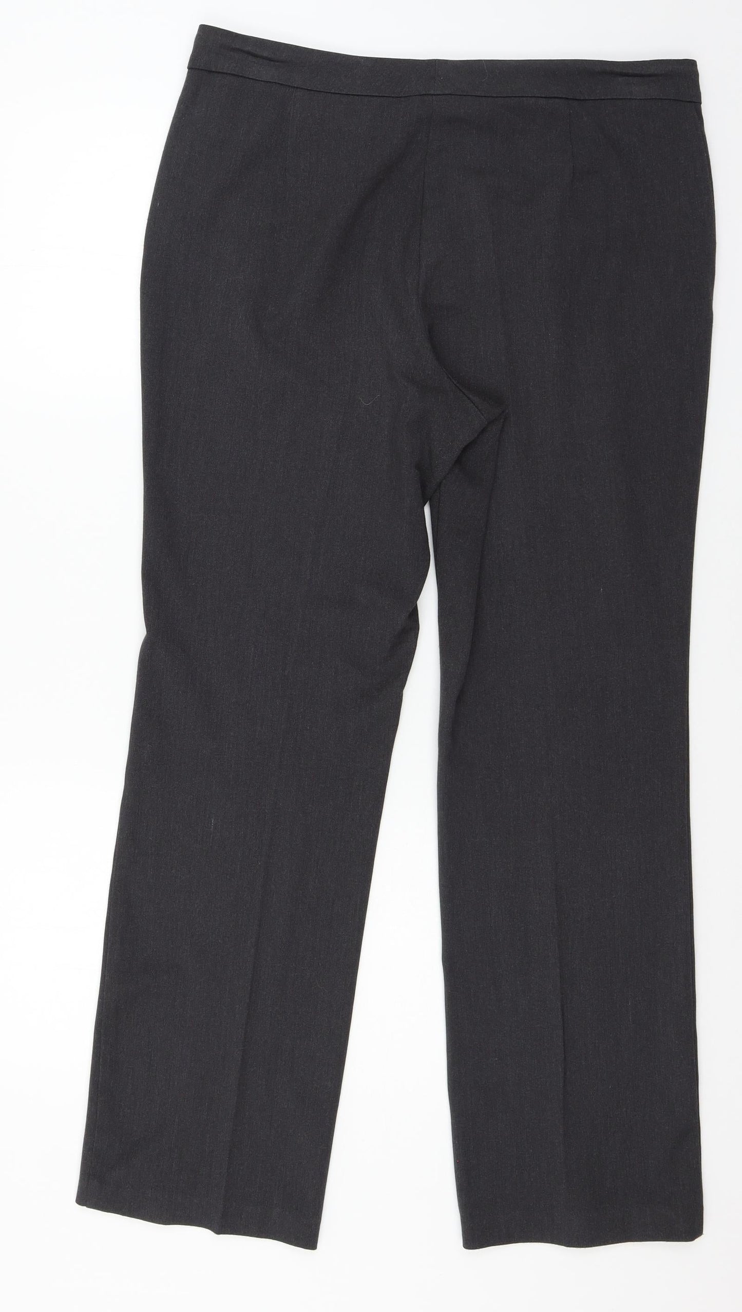 Marks and Spencer Womens Grey   Trousers  Size 14 L28 in