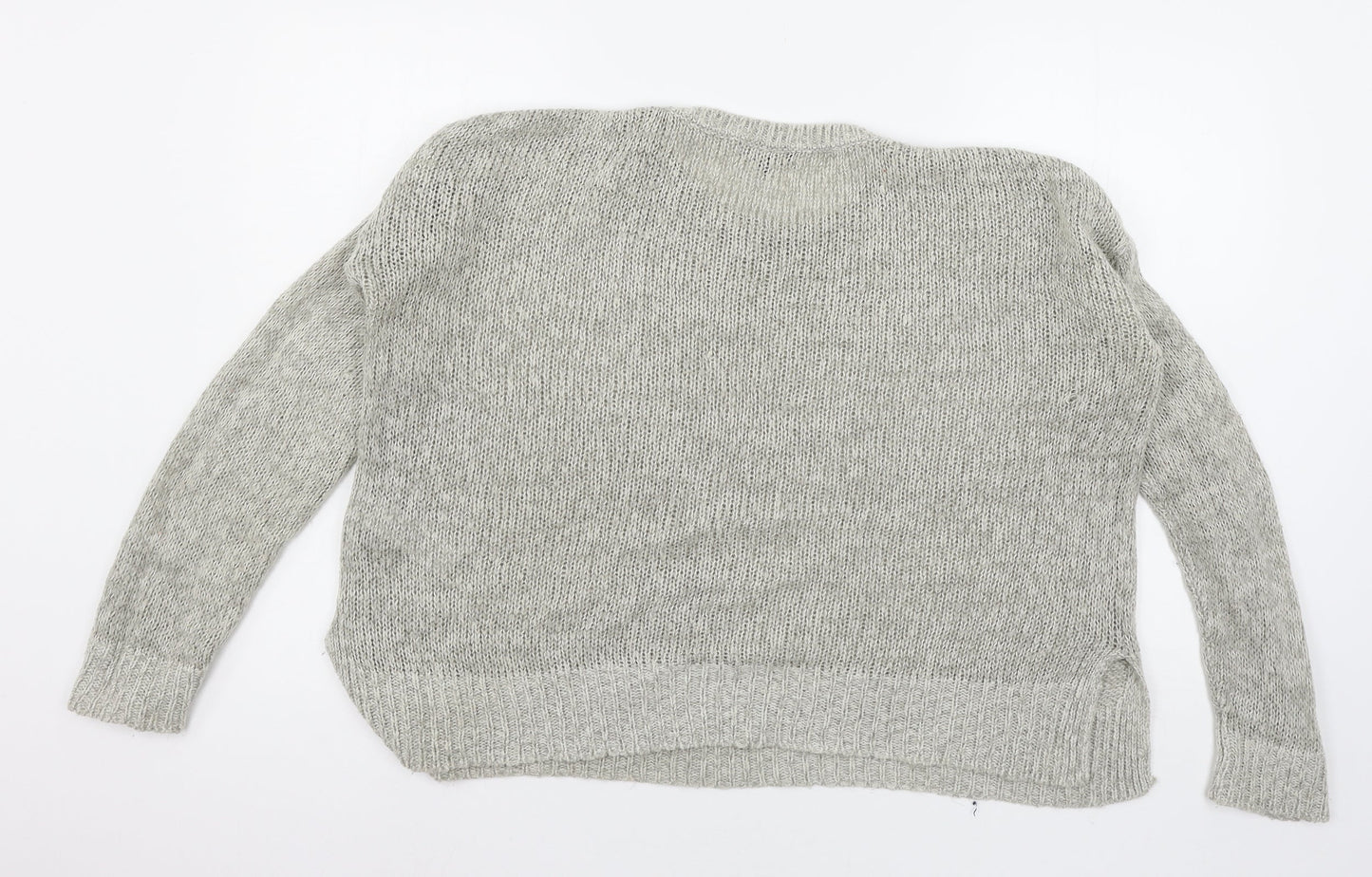 New Look Womens Grey  Knit Pullover Jumper Size M