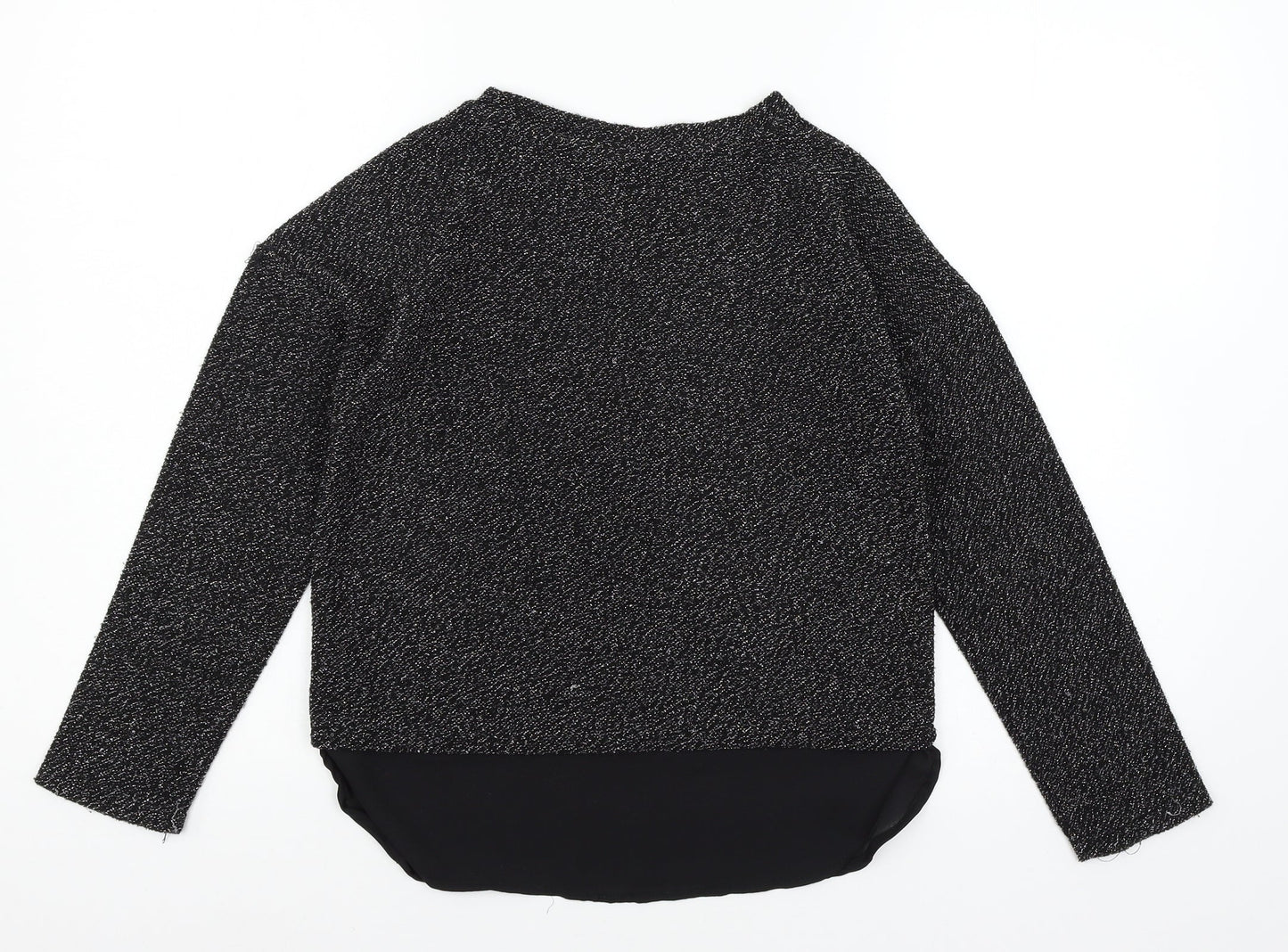 Young Dimension Girls Black  Knit Pullover Jumper Size 11-12 Years