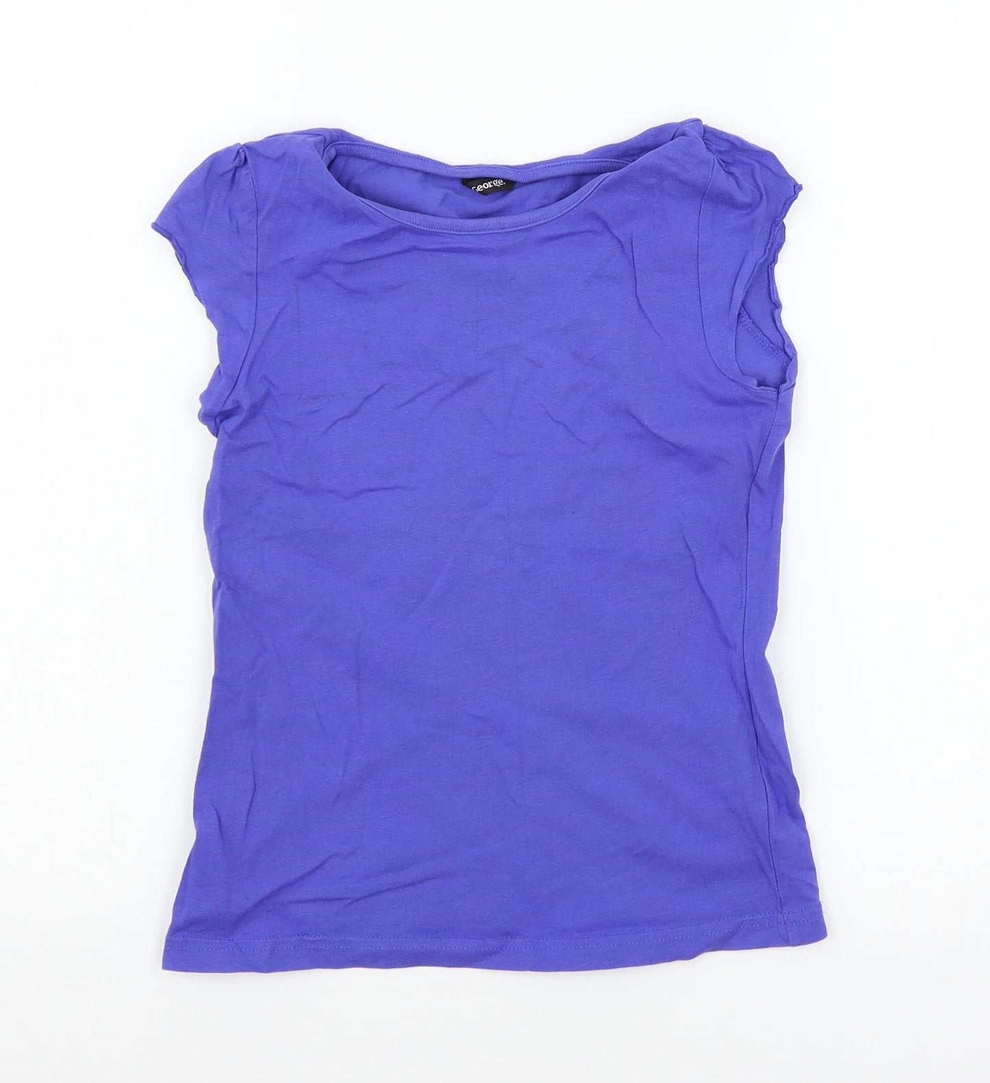 George Boys Blue  Jersey Basic T-Shirt Size 10-11 Years