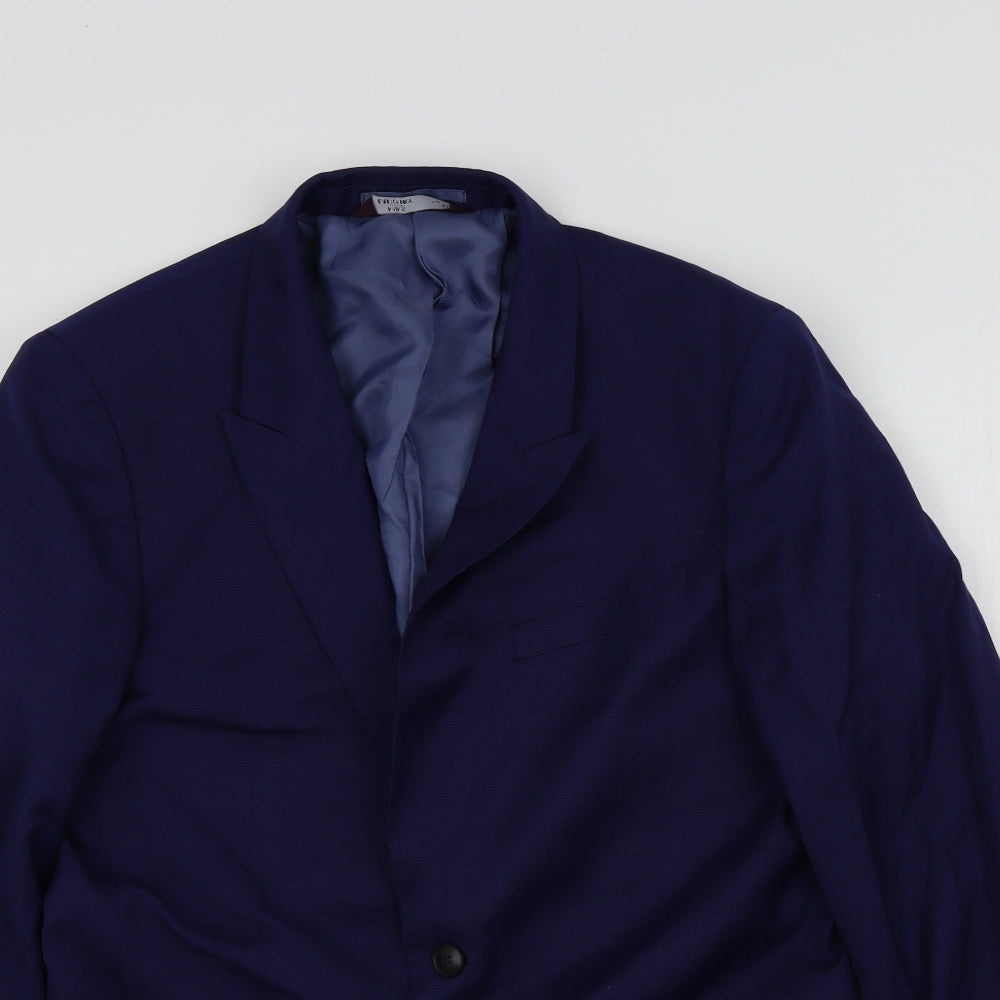 M&S Mens Blue   Jacket Suit Jacket Size 40
