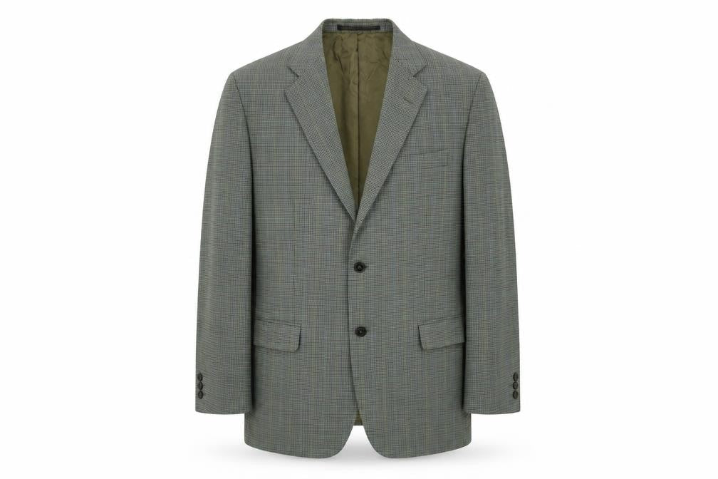 M&S Mens Green Geometric  Jacket Blazer Size 42