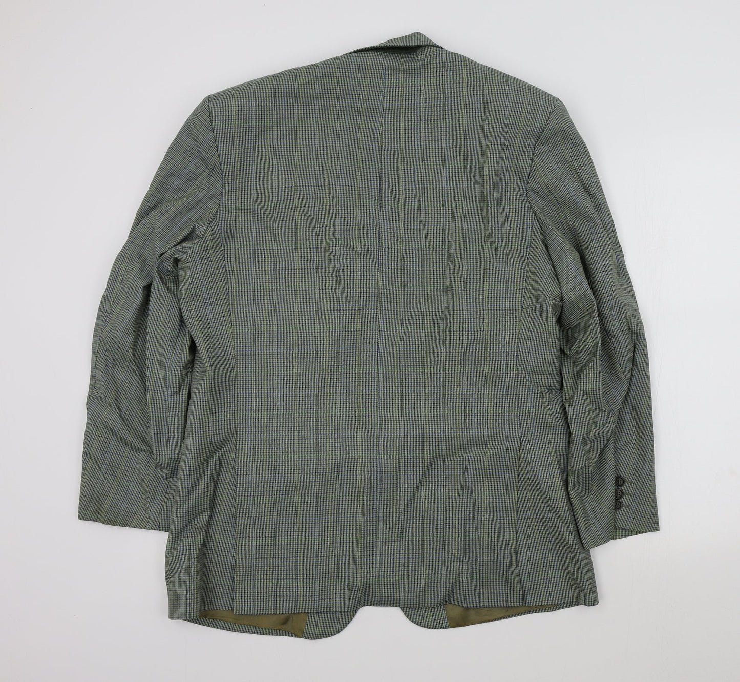 M&S Mens Green Geometric  Jacket Blazer Size 42