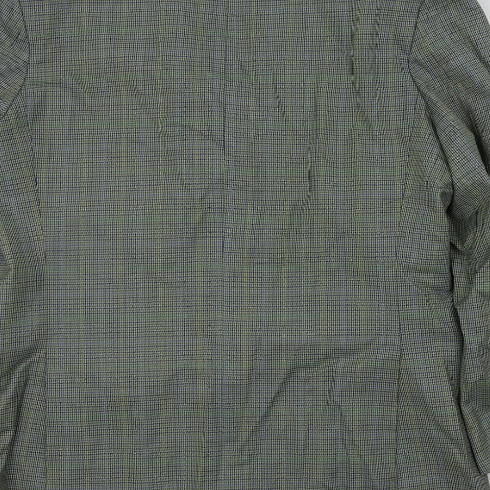 M&S Mens Green Geometric  Jacket Blazer Size 42