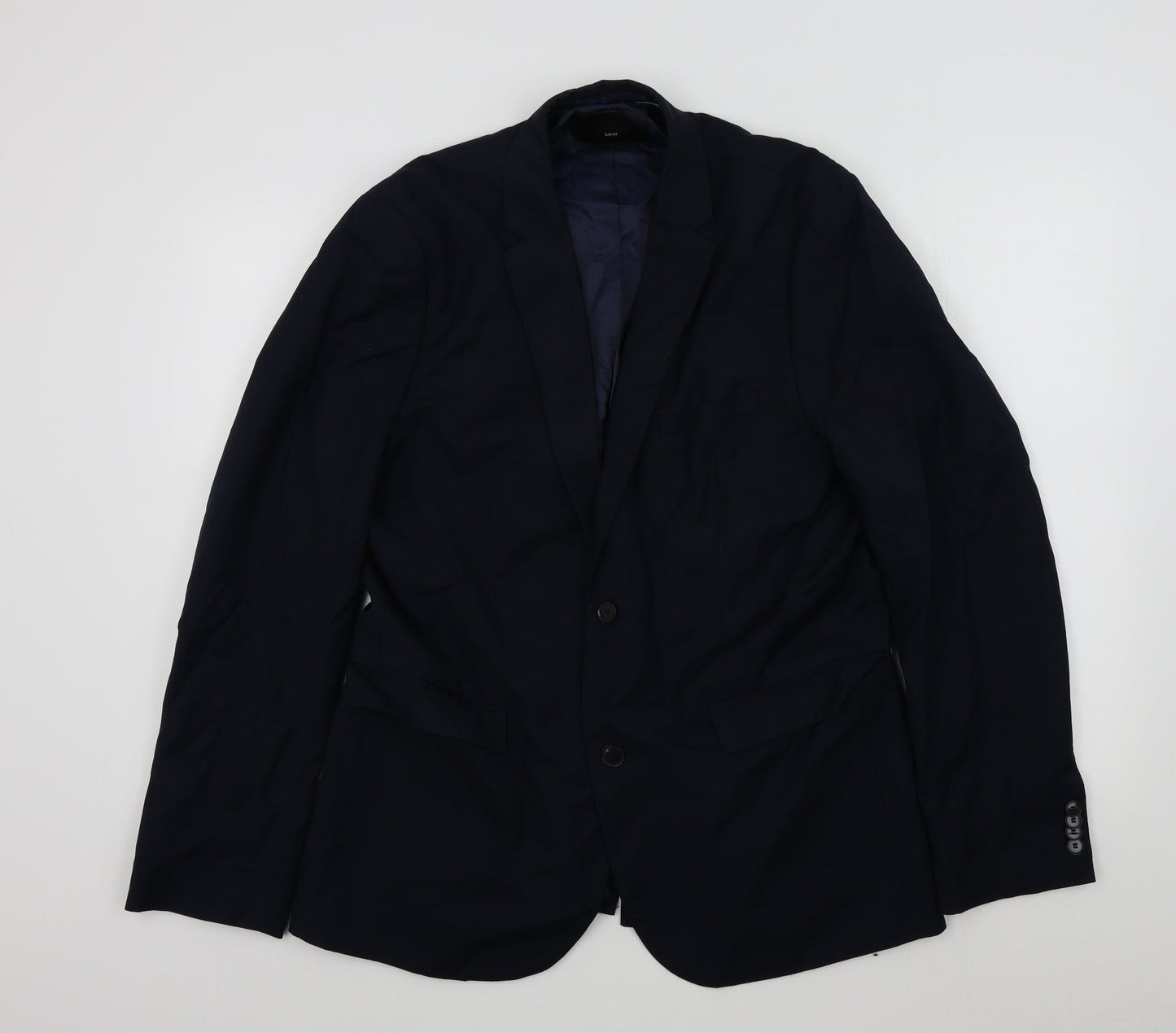 H&M Mens Blue   Jacket Blazer Size 44