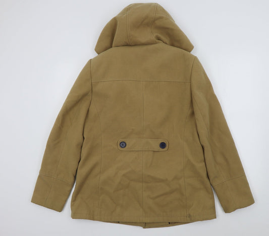 Papaya Womens Brown   Overcoat Coat Size 14