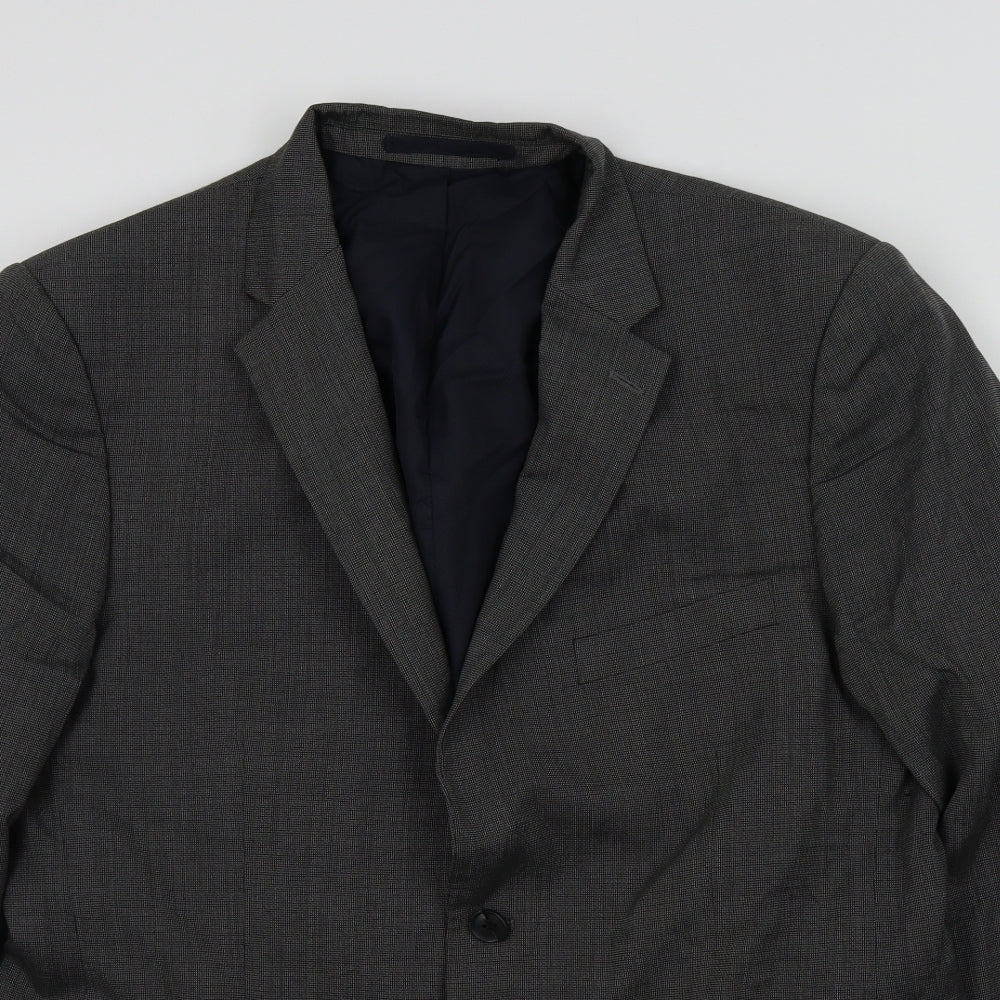 M&S Mens Grey   Jacket Suit Jacket Size 42