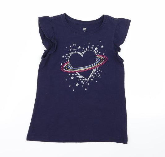 Gap Girls Blue   Basic T-Shirt Size S