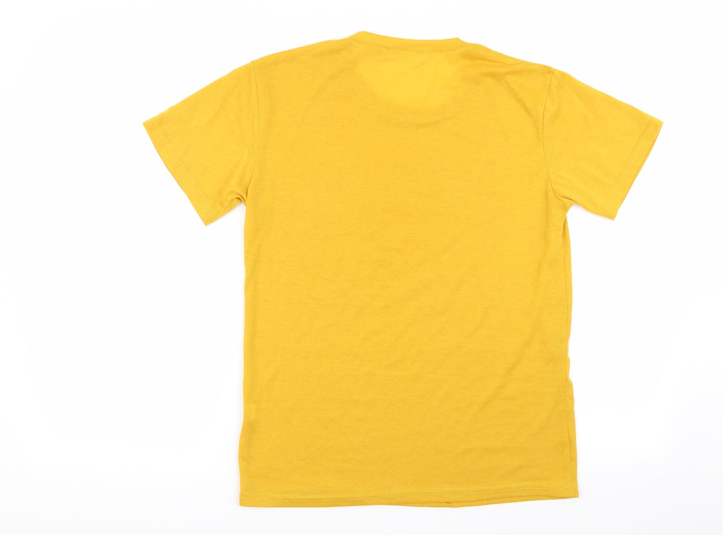 Fashion Womens Yellow   Basic T-Shirt Size S