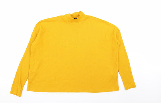 Divided by H&M Womens Yellow   Basic T-Shirt Size S