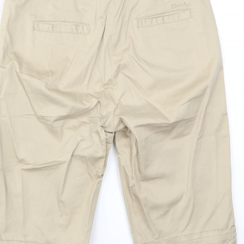 DAILY Womens Beige   Capri Trousers Size 32 in