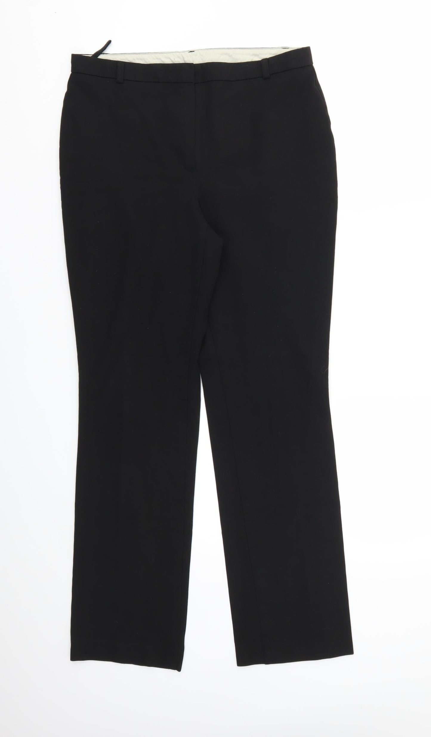 M&S Womens Black   Trousers  Size 12 L28 in