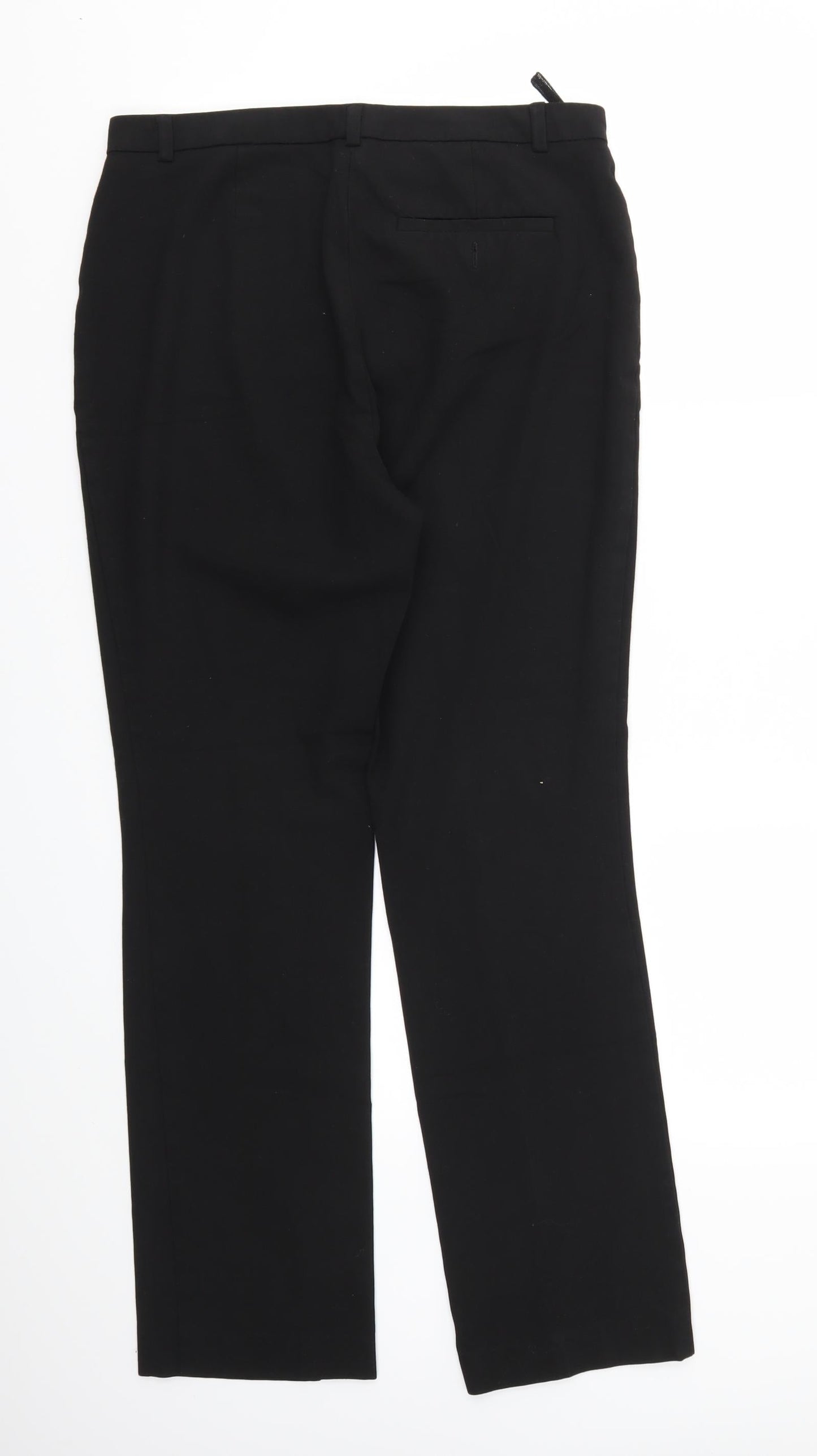M&S Womens Black   Trousers  Size 12 L28 in