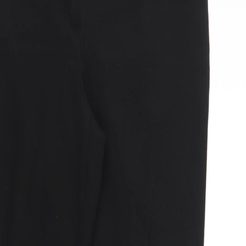 M&S Womens Black   Trousers  Size 12 L28 in