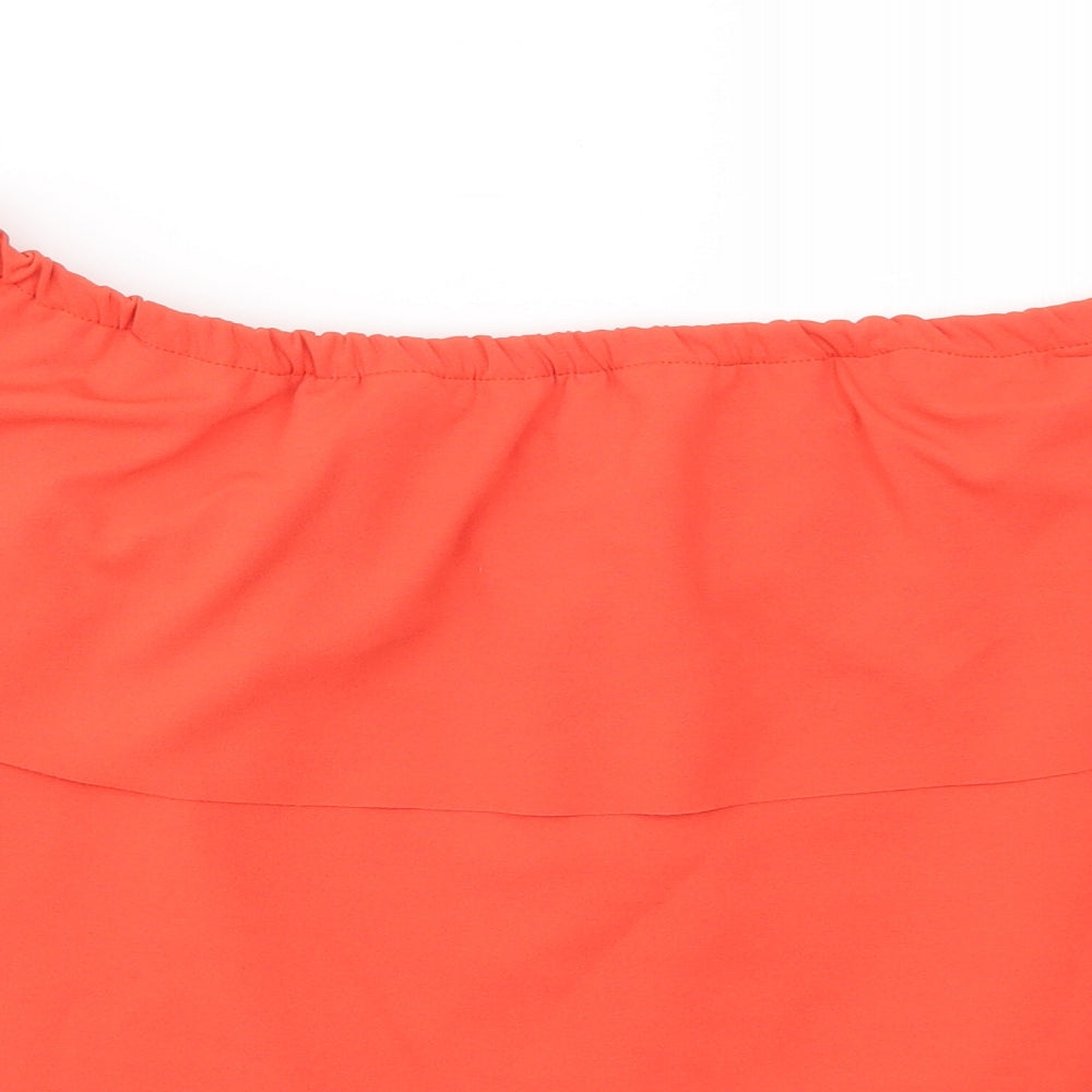 Wearhouse Womens Orange   Basic Blouse Size 16