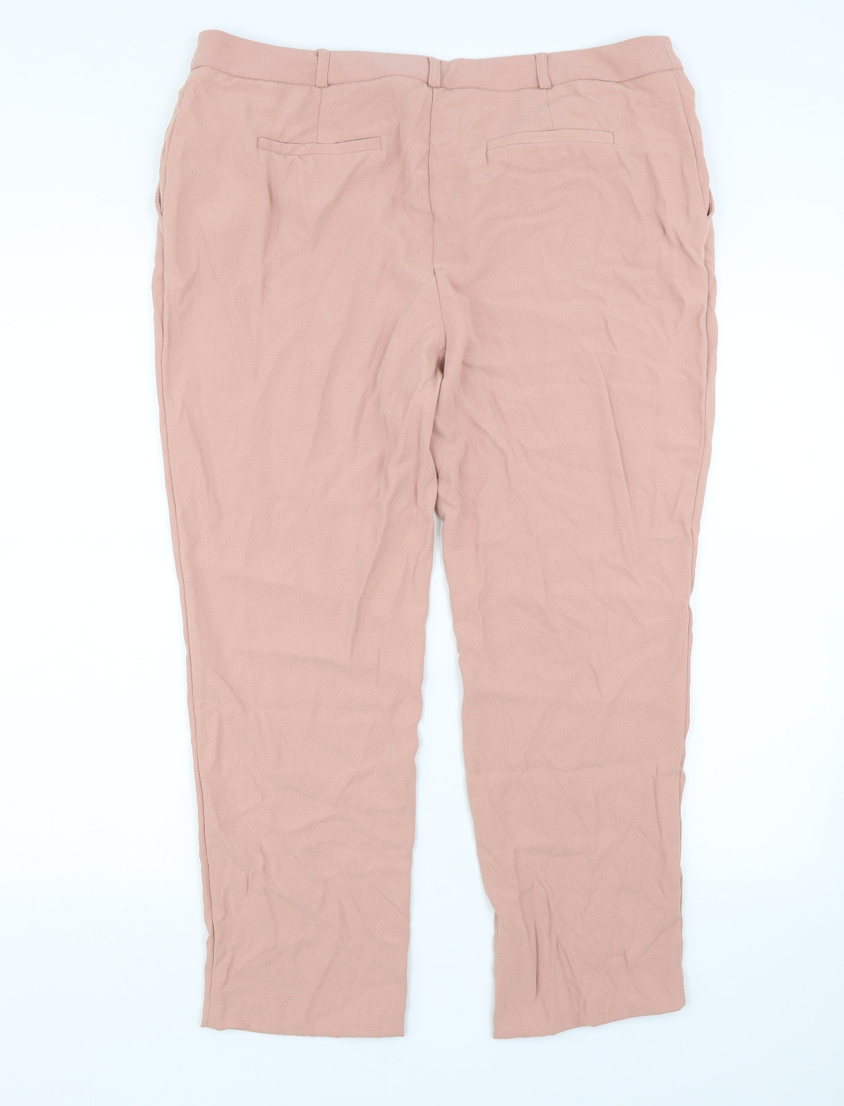 M&Co Womens Pink   Trousers  Size 14 L23 in