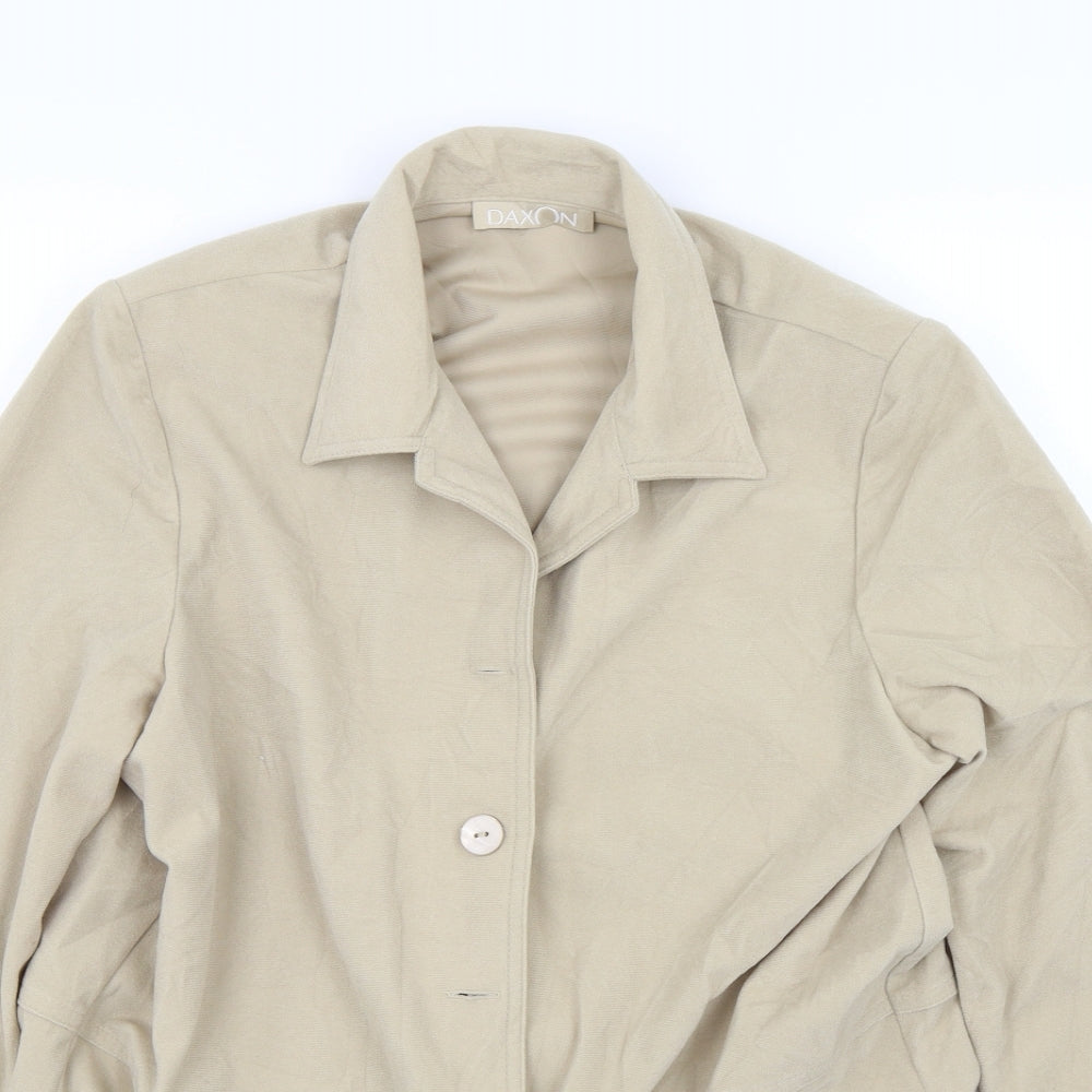 Daxon Womens Beige   Jacket Blazer Size 14