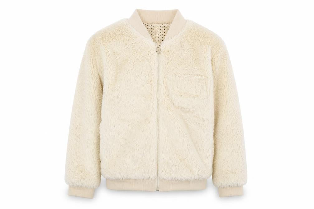 hullabaloo Girls Beige   Full Zip Sweatshirt Size 9-10 Years