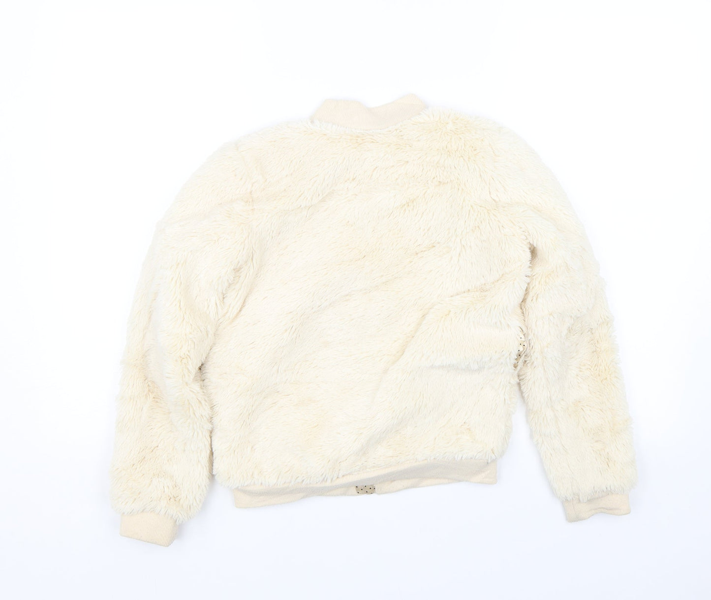 hullabaloo Girls Beige   Full Zip Sweatshirt Size 9-10 Years