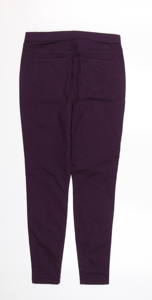 Dennim Womens Purple  Denim Skinny Jeans Size 14 L26 in