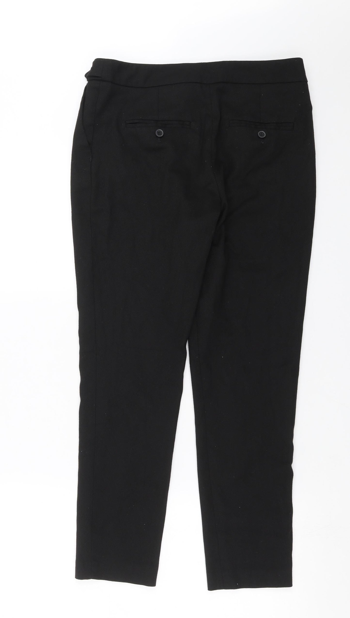 NEXT Womens Black   Trousers  Size 8 L26 in