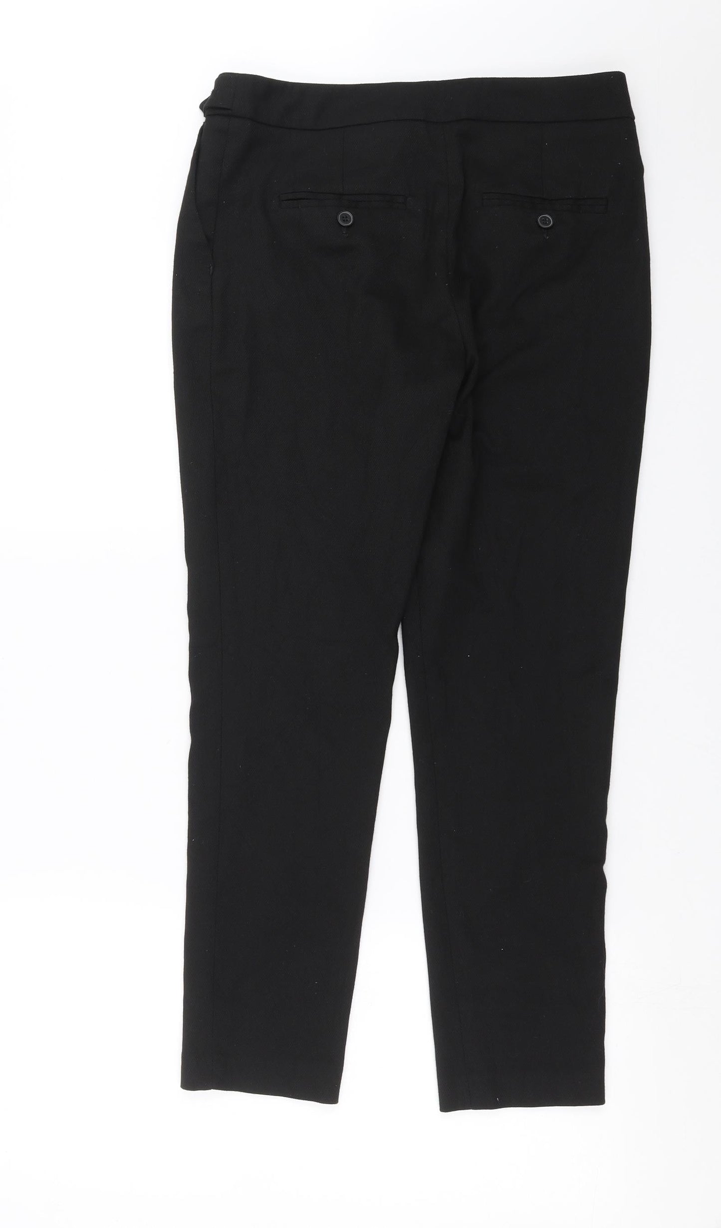 NEXT Womens Black   Trousers  Size 8 L26 in