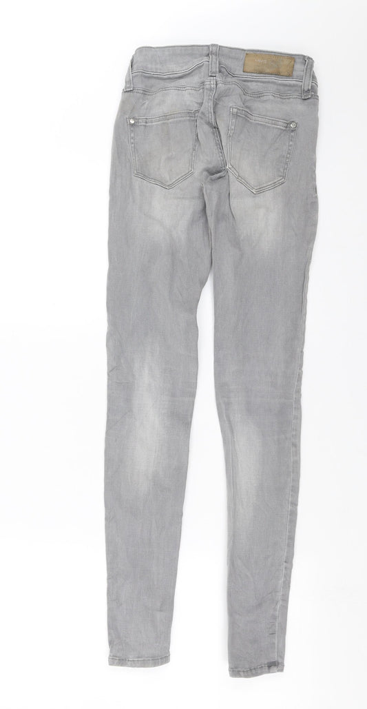 Mango Womens Green  Denim Skinny Jeans Size 4 L29 in