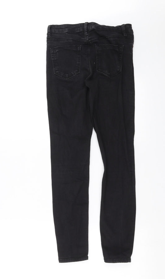 ASOS Womens Black  Denim Skinny Jeans Size 28 in L28 in