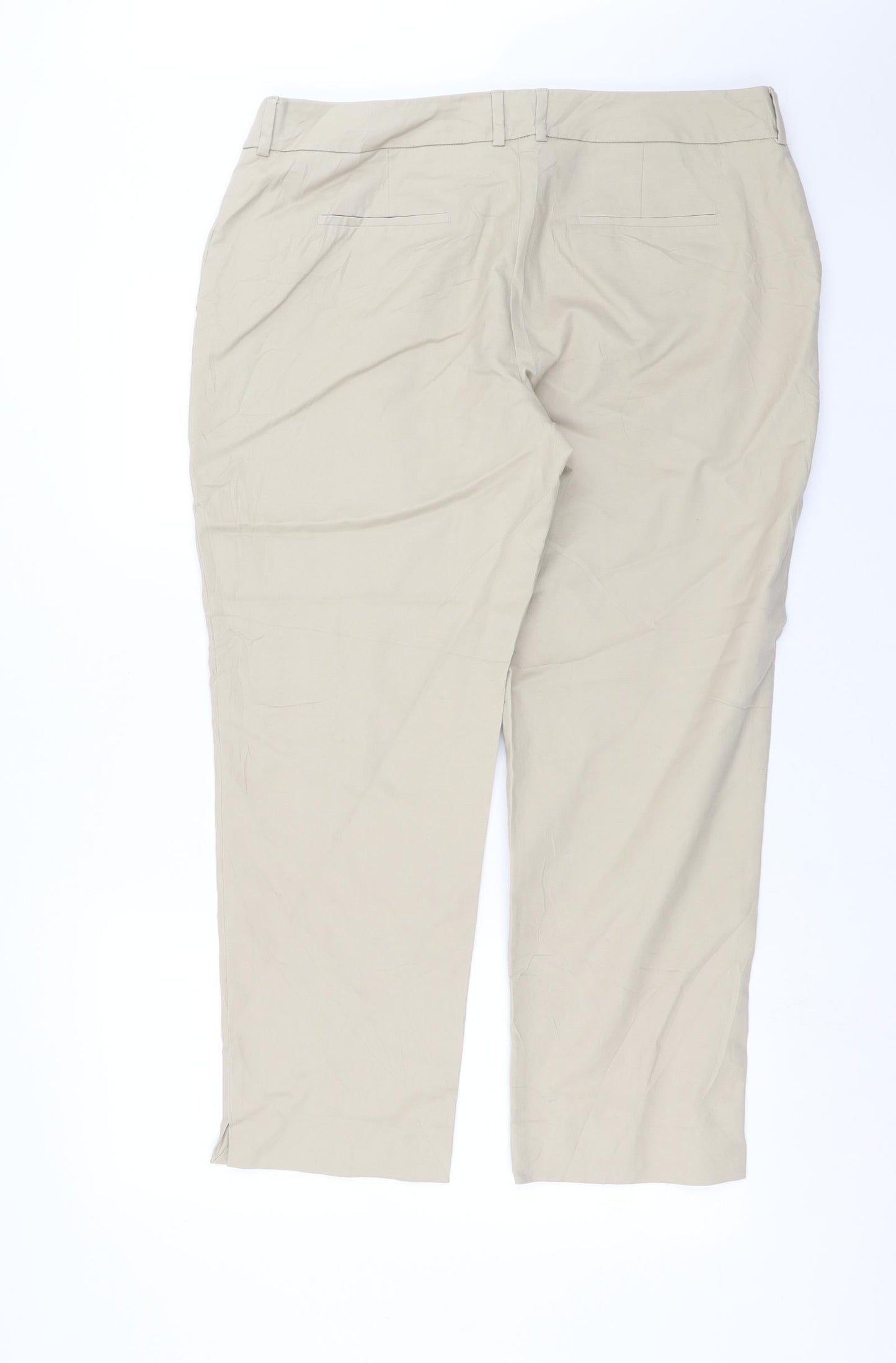 Warehouse Womens Beige   Trousers  Size 18 L26 in