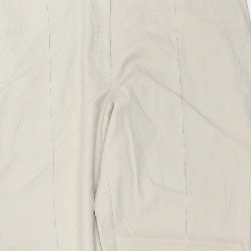 Warehouse Womens Beige   Trousers  Size 18 L26 in