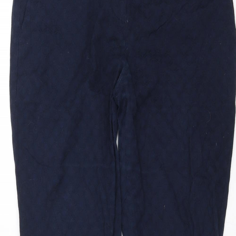 Gap Womens Blue Geometric  Trousers  Size 30 in L26 in