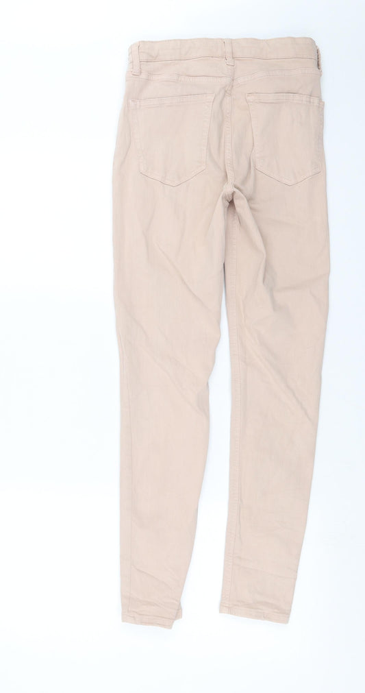 Topshop Womens Pink  Denim Skinny Jeans Size 26 in L28 in