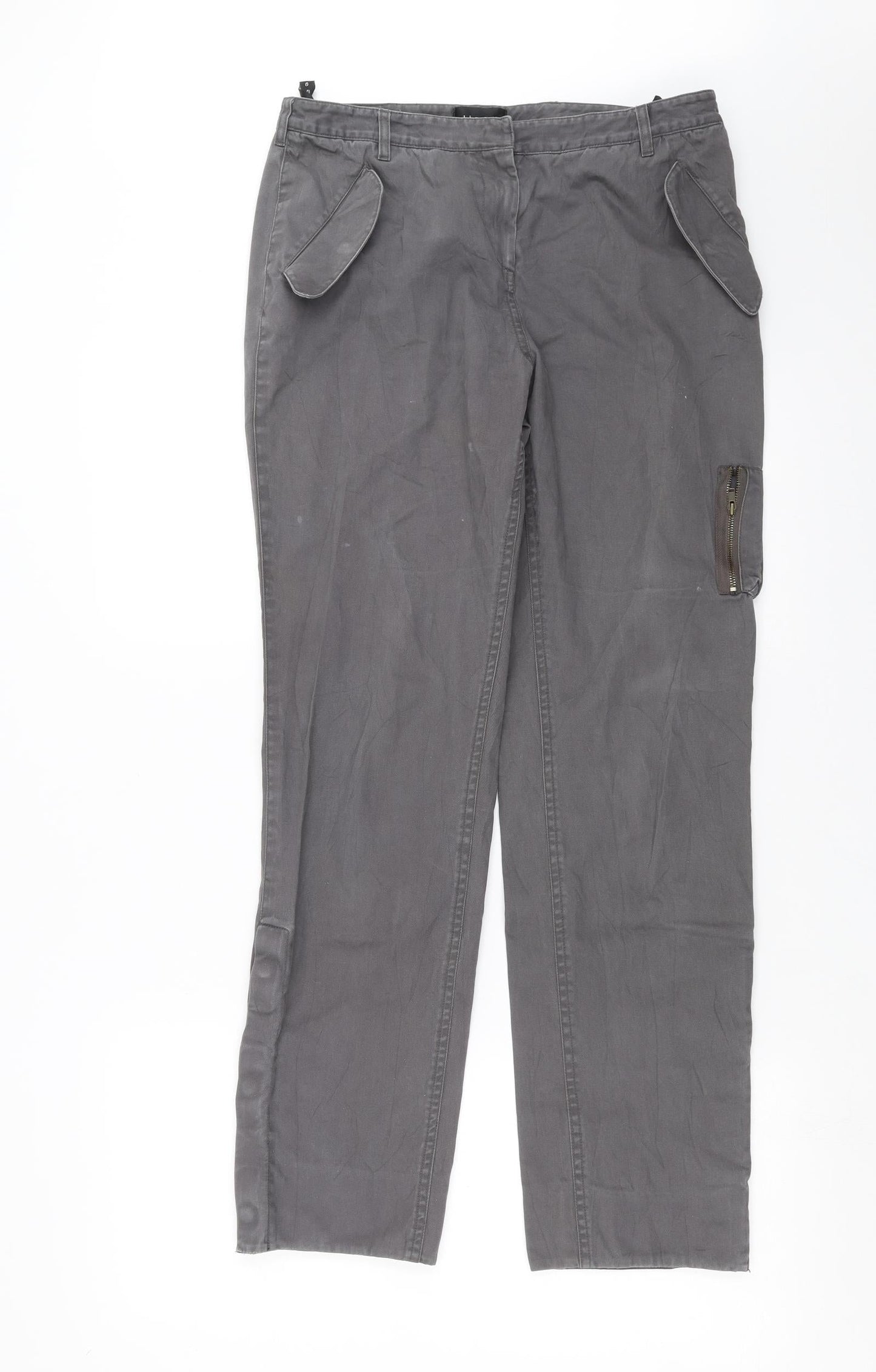 Linea Womens Grey   Trousers  Size 10 L29 in