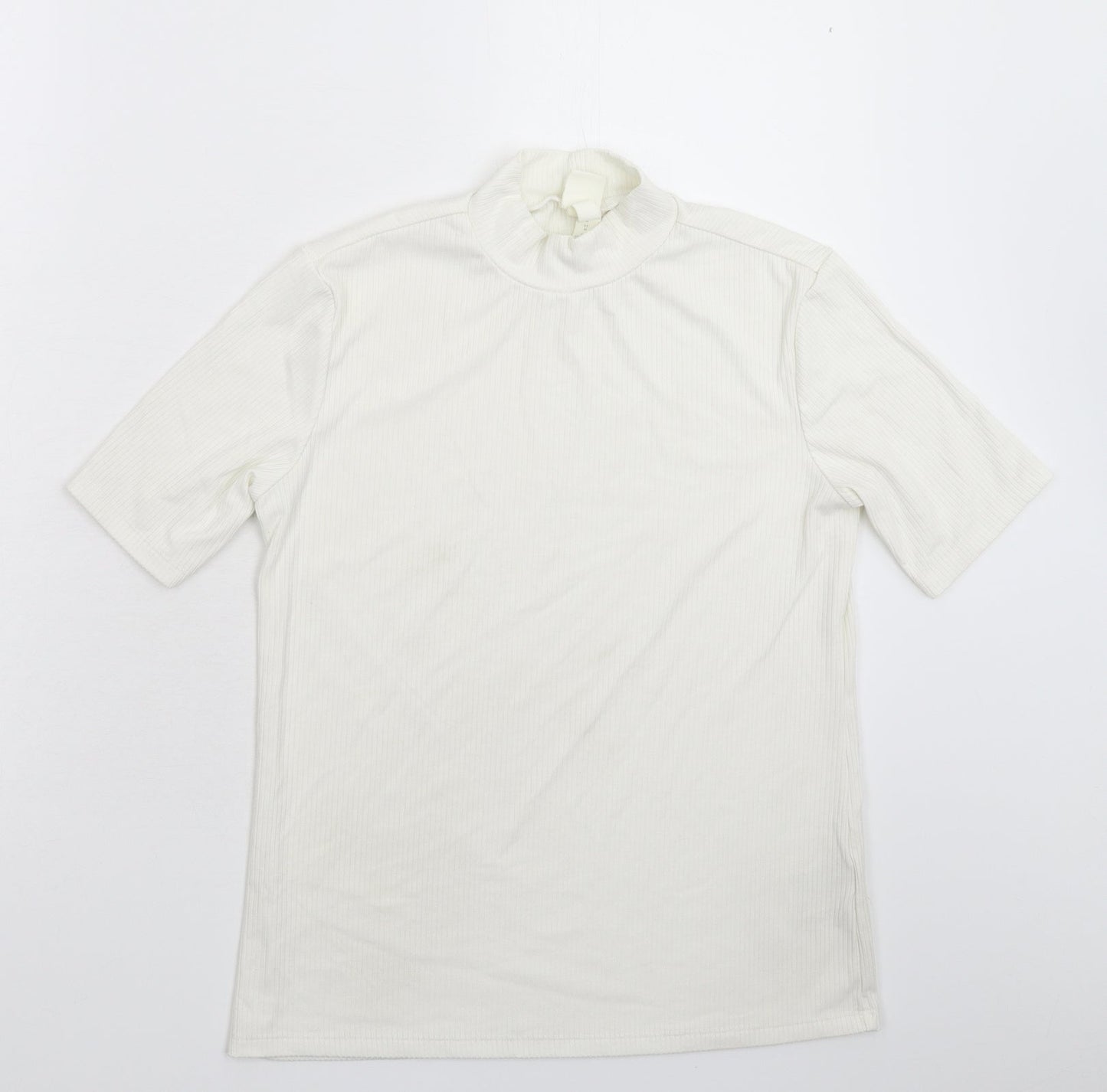H&M Womens White   Pullover Jumper Size M