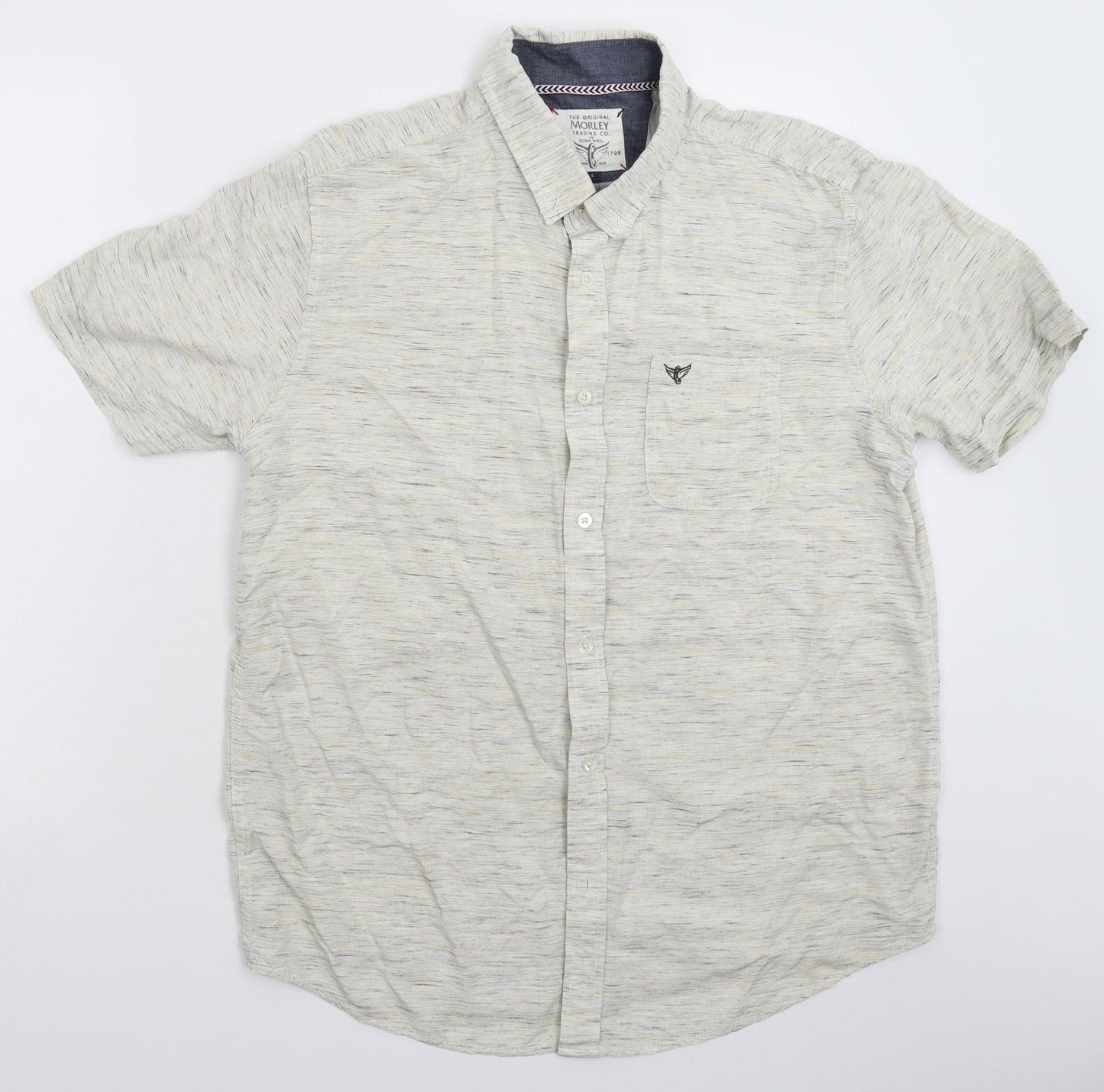 Morley Mens Grey    Button-Up Size L