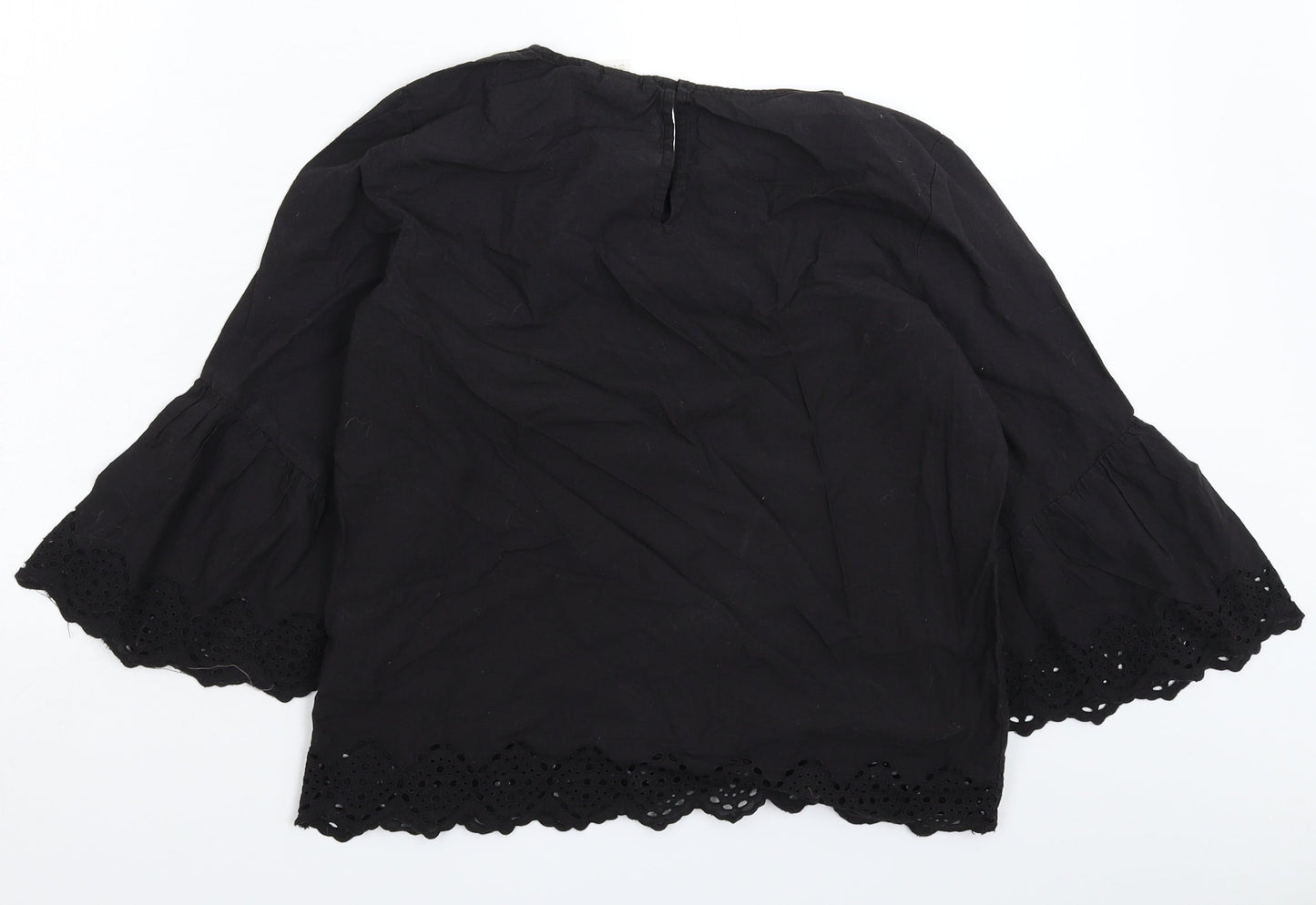 H&M Womens Black   Basic T-Shirt Size 8
