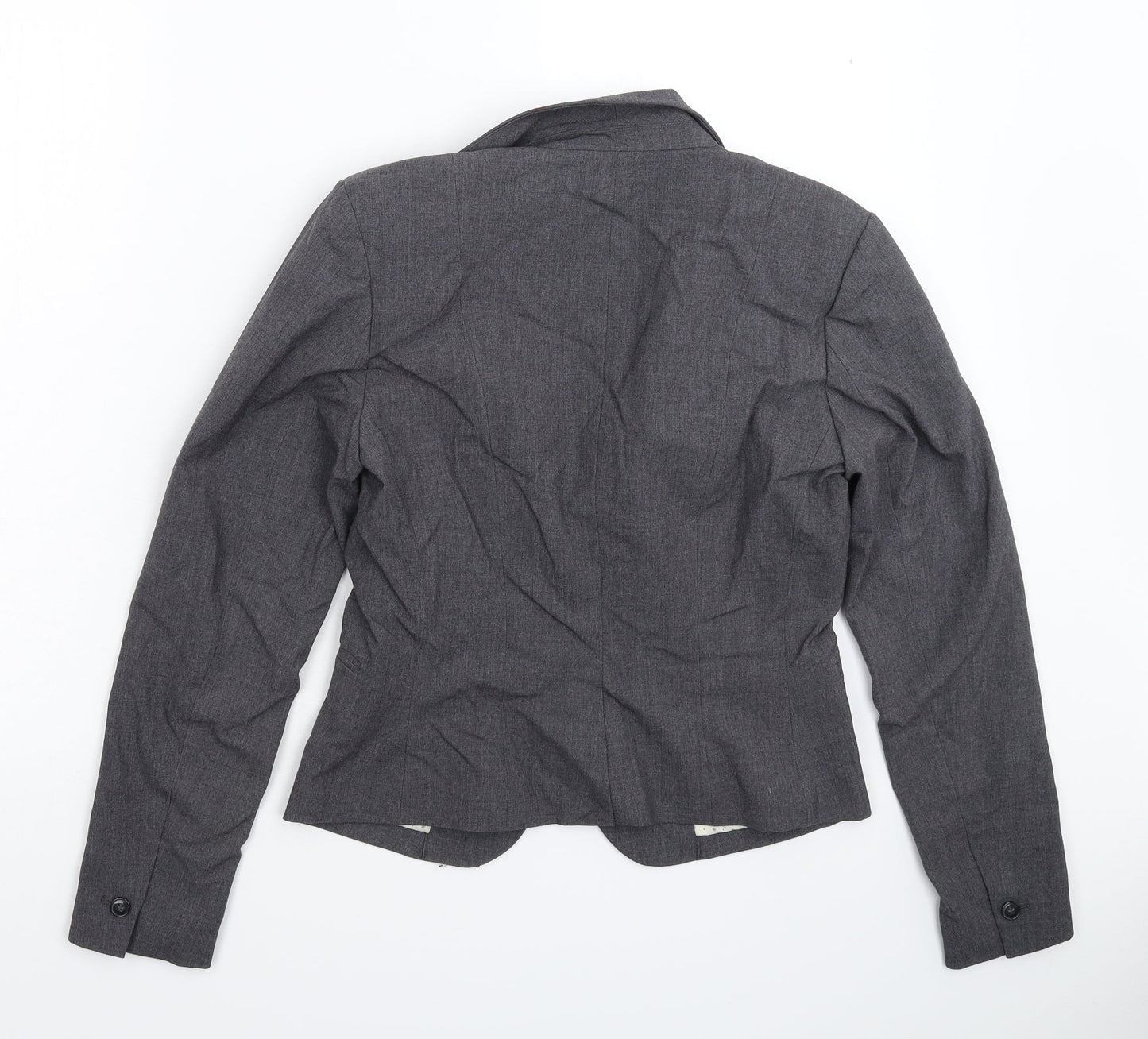 H&M Womens Grey   Jacket Suit Jacket Size 12