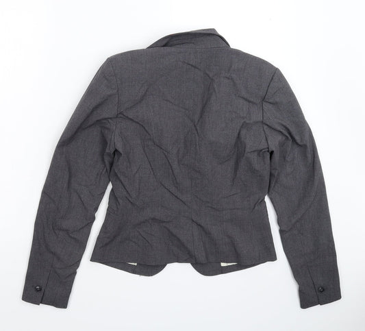 H&M Womens Grey   Jacket Suit Jacket Size 12