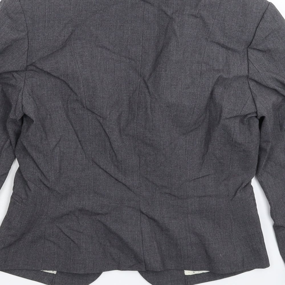 H&M Womens Grey   Jacket Suit Jacket Size 12