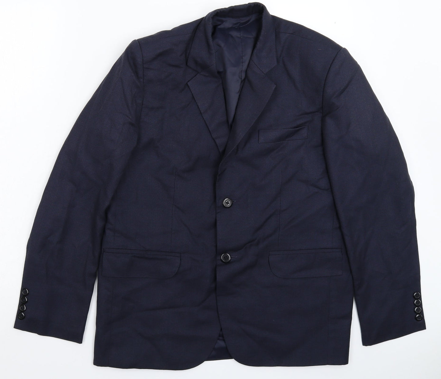 Preworn Mens Blue   Jacket Suit Jacket Size 40