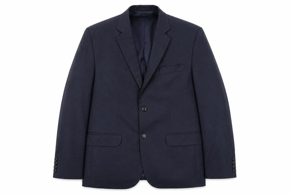 Preworn Mens Blue   Jacket Suit Jacket Size 40