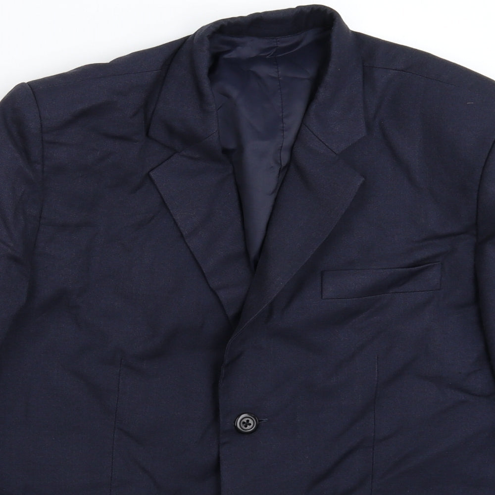 Preworn Mens Blue   Jacket Suit Jacket Size 40