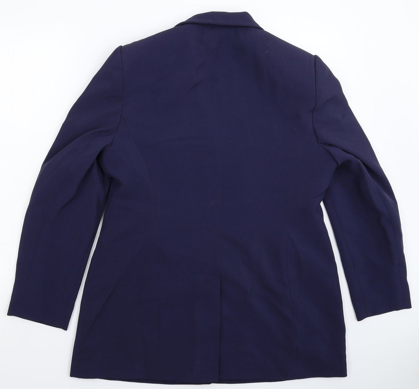 Preworn Womens Blue   Jacket Suit Jacket Size 14