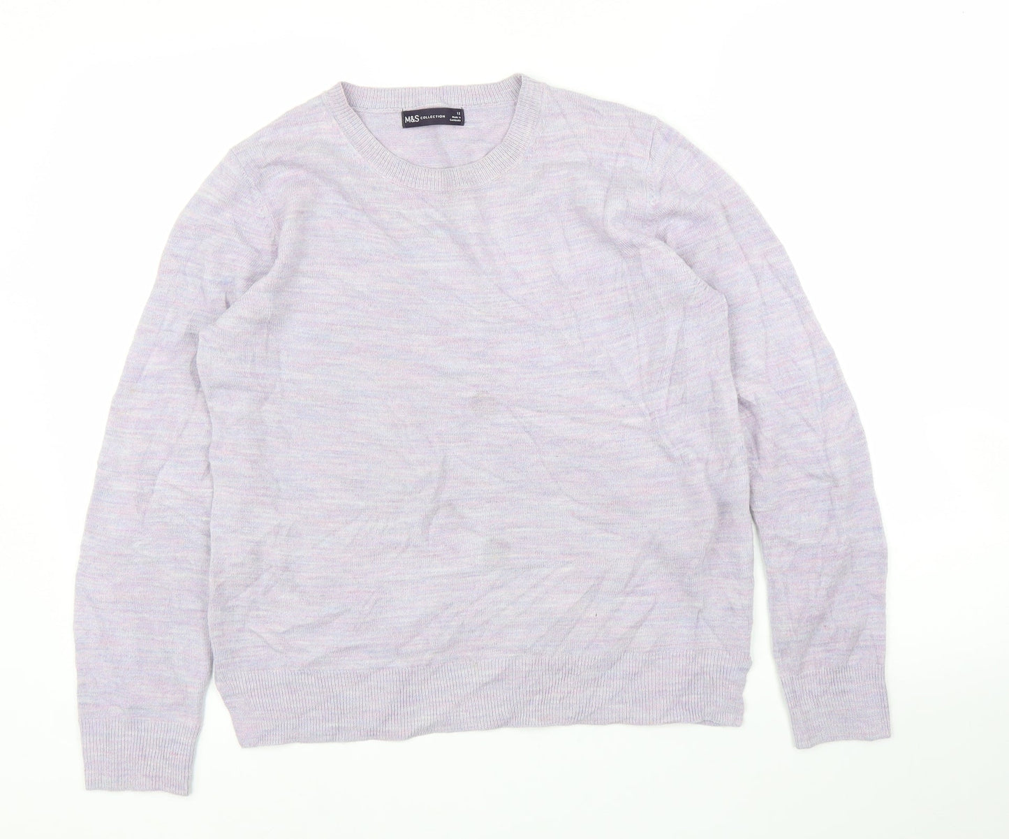 M&S Womens Purple   Pullover Jumper Size 12