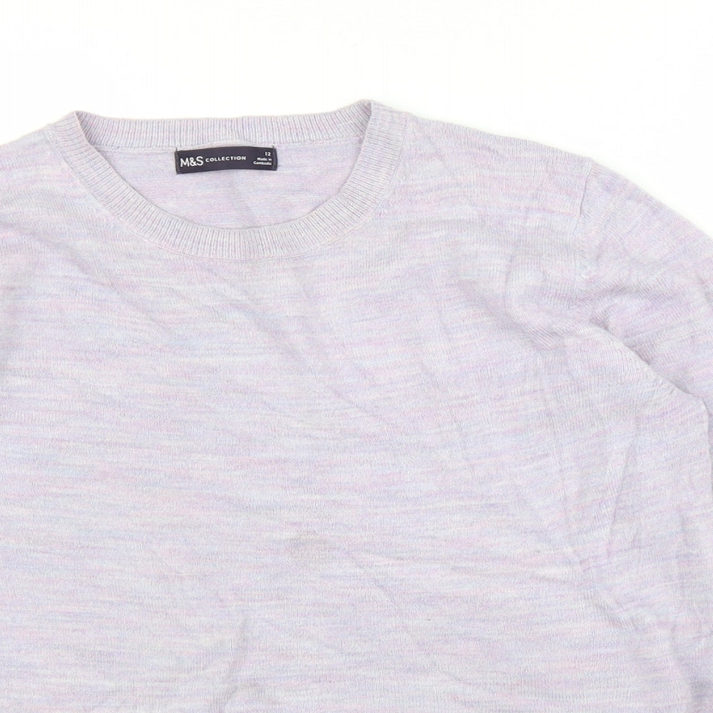 M&S Womens Purple   Pullover Jumper Size 12