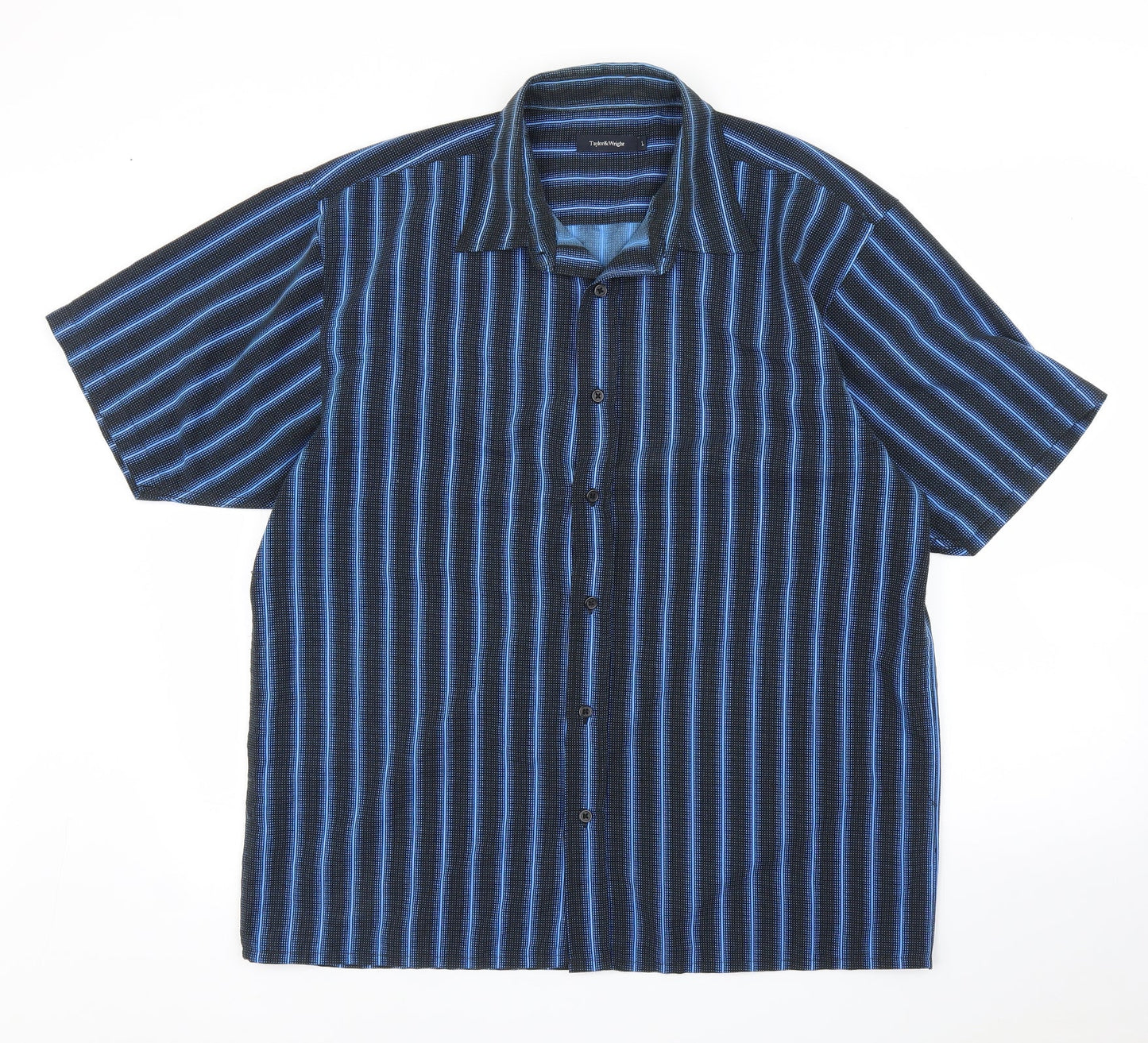 Matalan Mens Blue Striped   Button-Up Size L