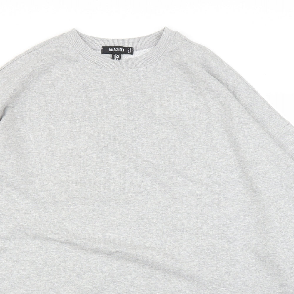 Missguided Womens Grey   Pullover Jumper Size 14