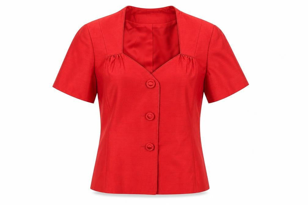 Roman Womens Red   Basic Blouse Size 12