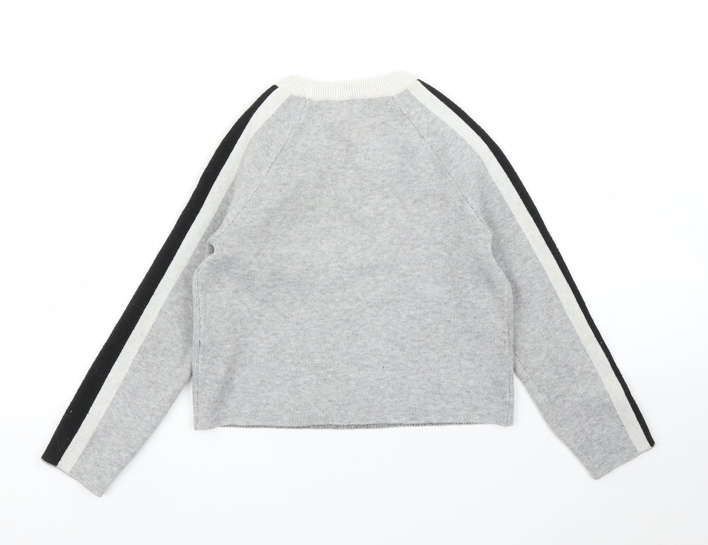 Primark Girls Grey   Pullover Jumper Size 7-8 Years