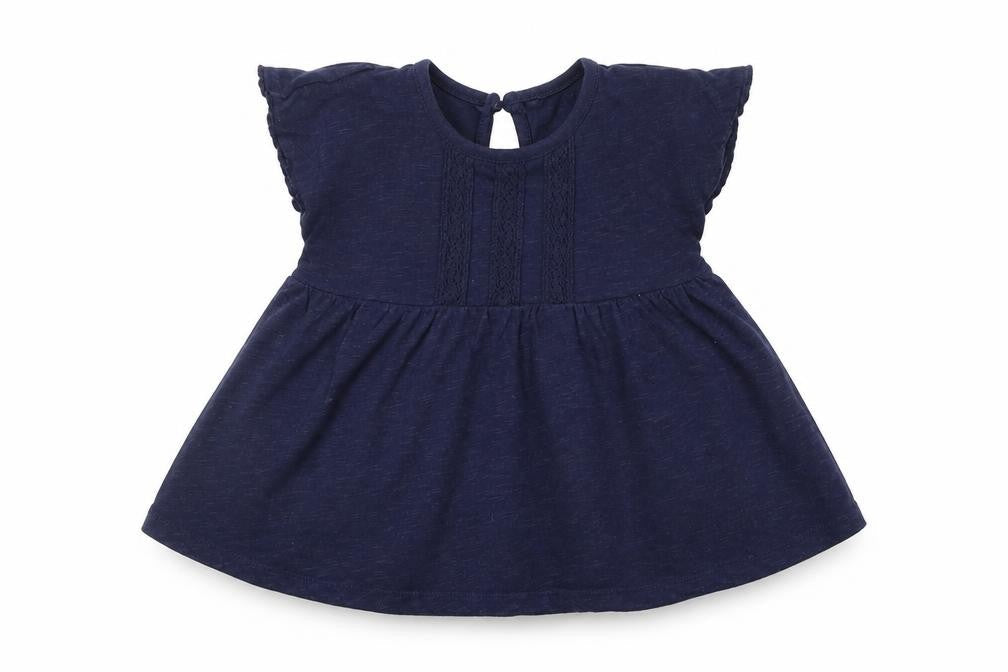 George Girls Blue   T-Shirt Dress  Size 2-3 Years